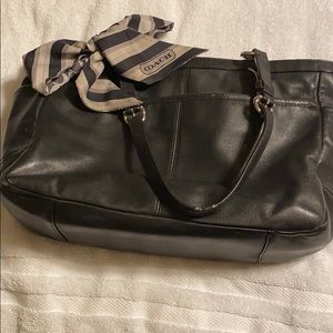 Used black coach purse